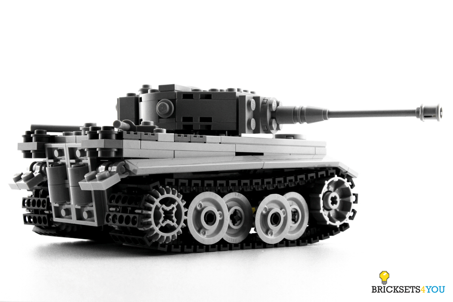 Tiger Tank set made with original LEGO bricks